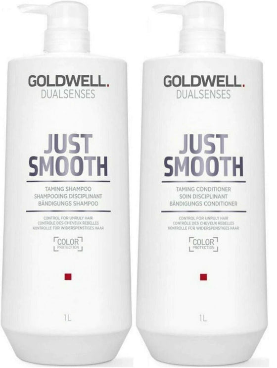 Just Smooth Taming Shampoo & Conditioner - 1L Duo