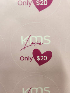 KMS Love Sticker Sheet (24 Stickers)