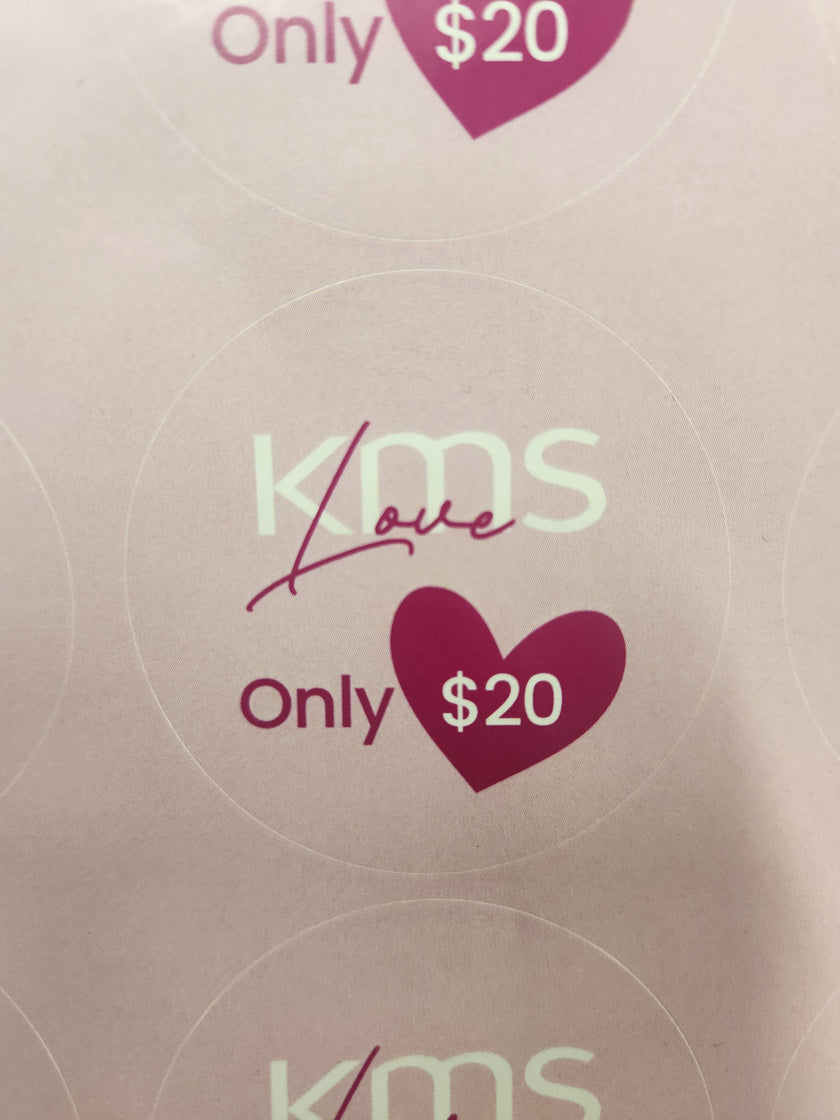 KMS Love Sticker Sheet (24 Stickers) Image