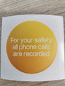 Phone Recording Decal