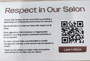 Respect in Our Salon Decal
