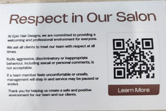 Respect in Our Salon Decal
