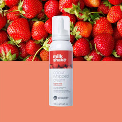 Color Whipped Cream Light Red