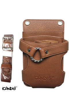 Luxury Brown 6pc Scissor Pouch