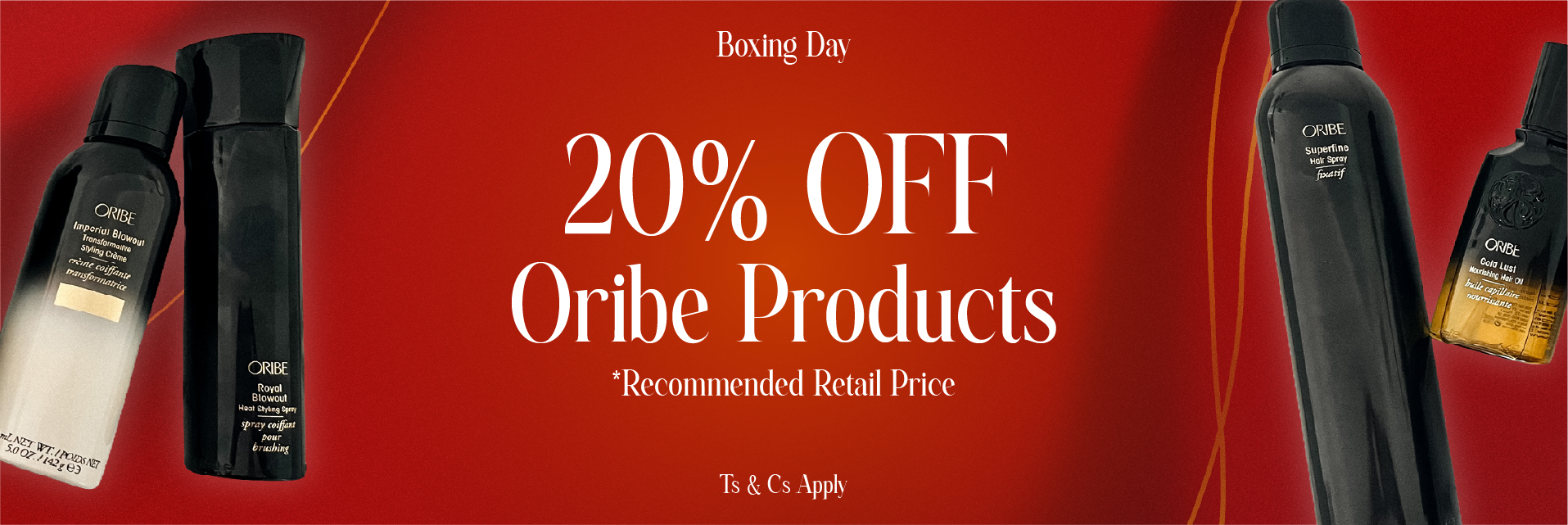 BOXING DAY DESK TOP 20% off Oribe 