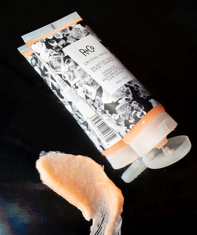 CRYSTAL HALO Balancing Scalp Scrub + Shampoo Image thumbnail