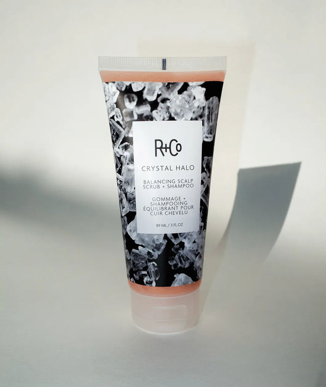 CRYSTAL HALO Balancing Scalp Scrub + Shampoo Image thumbnail