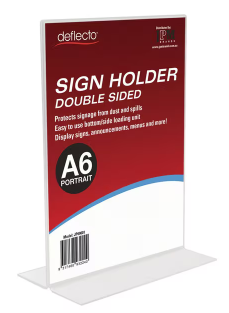 A6 Double Sided Sign Holder