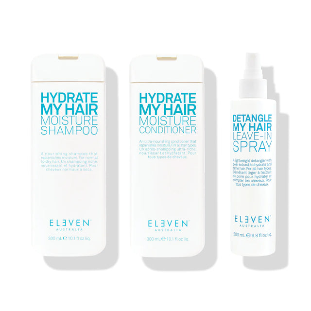 Hydrate my Hair Trio - Shampoo, Conditioner & Detangle Spray Image thumbnail