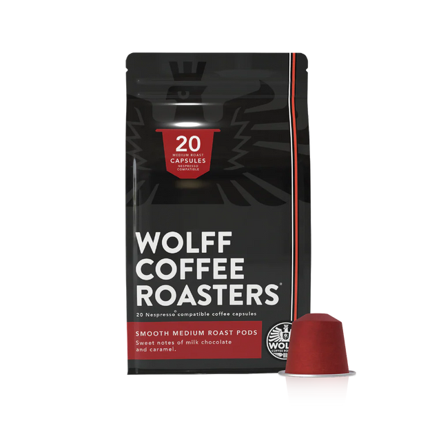 Wolff Coffee Smooth Medium Roast Pods Image thumbnail