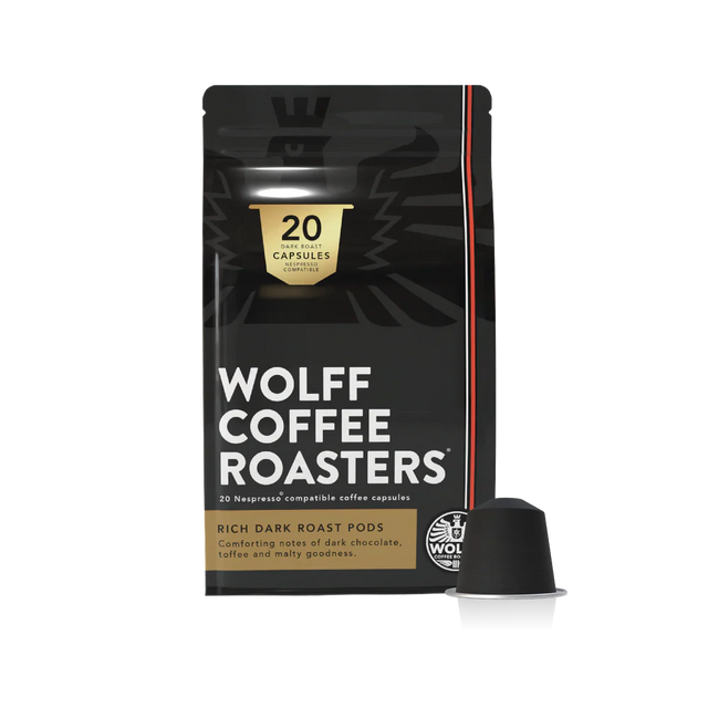 Wolff Coffee Rich Dark Roast Pods Image thumbnail