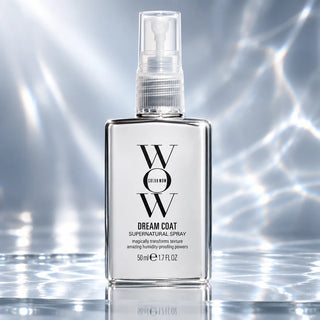 Color Wow Dream Coat Supernatural Spray 50 mL travel mini on reflective glass