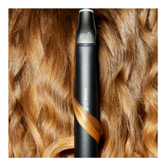 ghd Chronos black hair straightener, supporting styling image