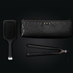 ghd Chronos Hair Straightener Festive Gift Set in black