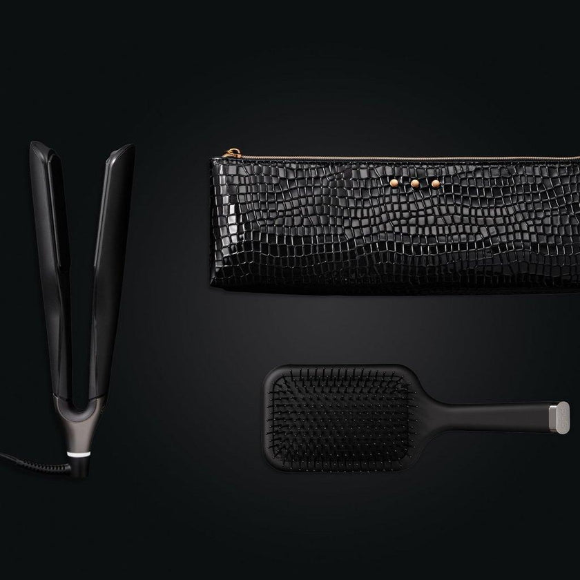 ghd Chronos Max Hair Straightener Festive Gift Set in black