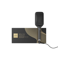 GHD Glide+ Max hot brush with packaging on white background