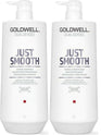 Just Smooth Taming Shampoo & Conditioner - 1L Duo