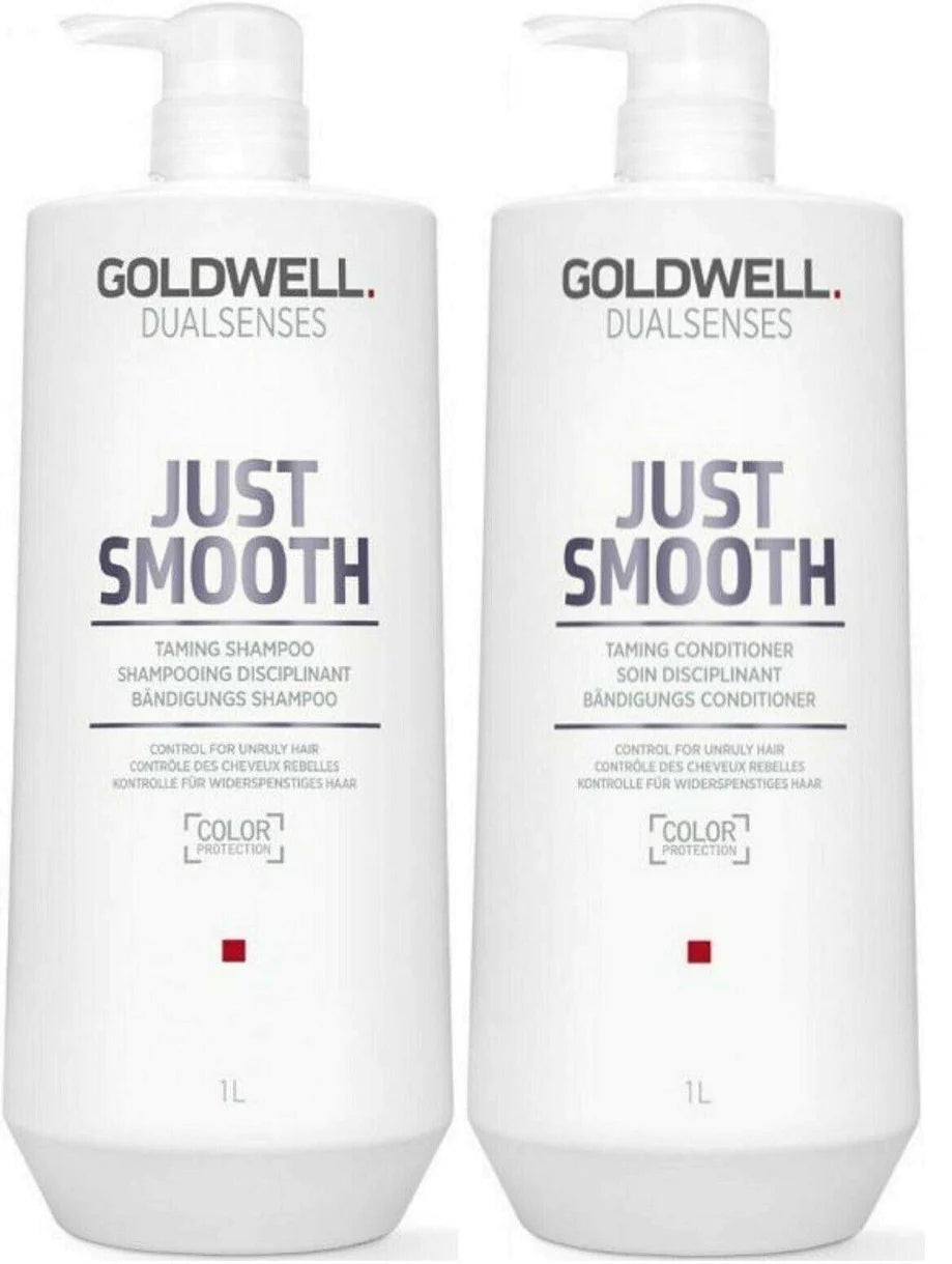 Just Smooth Taming Shampoo & Conditioner - 1L Duo