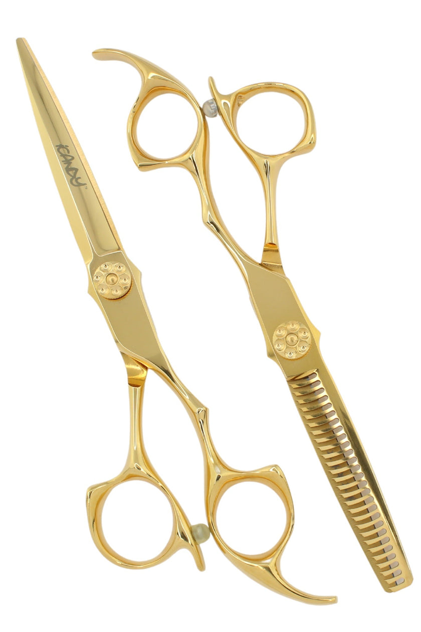iCandy ALL STAR Yellow Gold Scissor 6.0” & Thinner 6.0