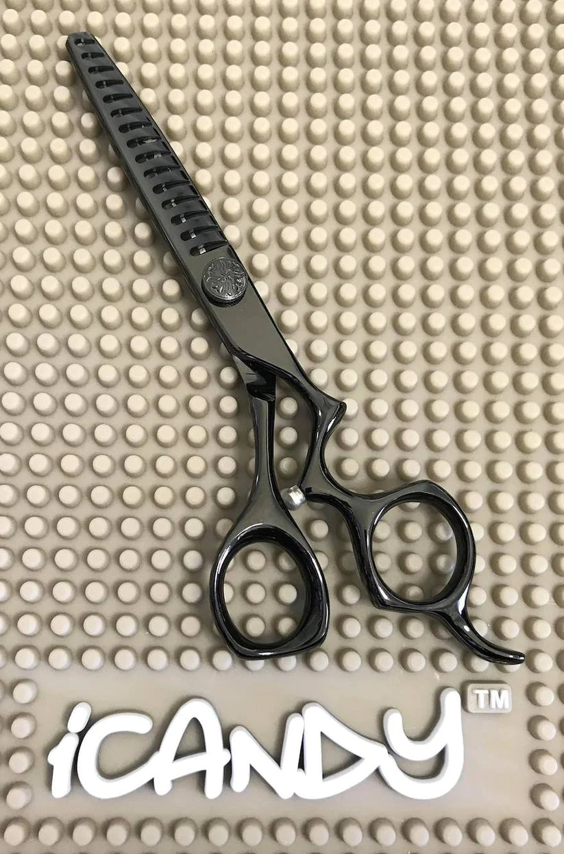iCandy ATHENA-TEX Midnight Black Texturising Scissors 6