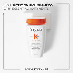Nutritive Bain Satin Riche Shampoo -Travel 80mL