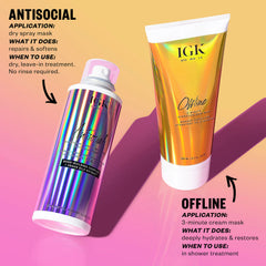 Antisocial Overnight Bond-Building Dry Hair Mask 187ml